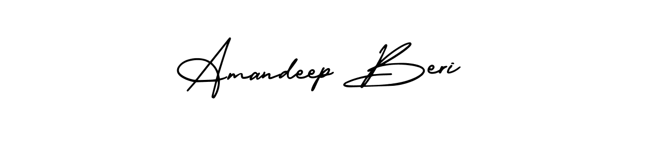 Make a beautiful signature design for name Amandeep Beri. With this signature (AmerikaSignatureDemo-Regular) style, you can create a handwritten signature for free. Amandeep Beri signature style 3 images and pictures png