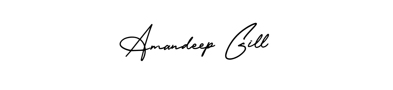 Make a beautiful signature design for name Amandeep Gill. Use this online signature maker to create a handwritten signature for free. Amandeep Gill signature style 3 images and pictures png