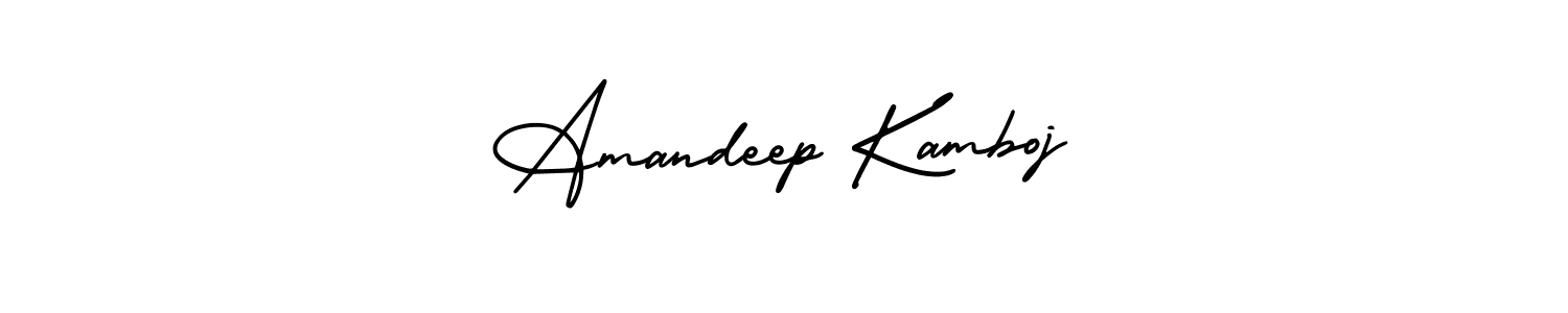 AmerikaSignatureDemo-Regular is a professional signature style that is perfect for those who want to add a touch of class to their signature. It is also a great choice for those who want to make their signature more unique. Get Amandeep Kamboj name to fancy signature for free. Amandeep Kamboj signature style 3 images and pictures png