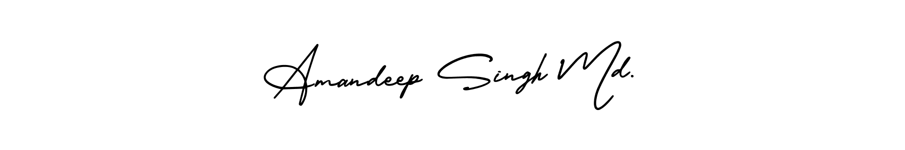 Also You can easily find your signature by using the search form. We will create Amandeep Singh Md. name handwritten signature images for you free of cost using AmerikaSignatureDemo-Regular sign style. Amandeep Singh Md. signature style 3 images and pictures png