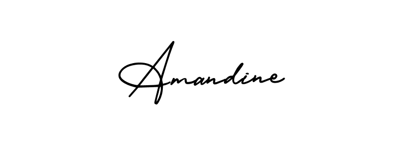 Design your own signature with our free online signature maker. With this signature software, you can create a handwritten (AmerikaSignatureDemo-Regular) signature for name Amandine. Amandine signature style 3 images and pictures png