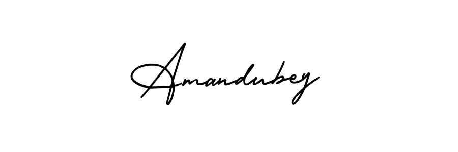 It looks lik you need a new signature style for name Amandubey. Design unique handwritten (AmerikaSignatureDemo-Regular) signature with our free signature maker in just a few clicks. Amandubey signature style 3 images and pictures png