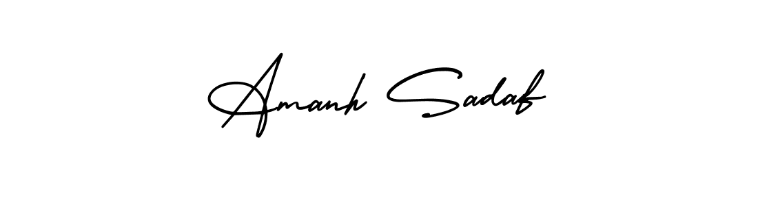 Also You can easily find your signature by using the search form. We will create Amanh Sadaf name handwritten signature images for you free of cost using AmerikaSignatureDemo-Regular sign style. Amanh Sadaf signature style 3 images and pictures png