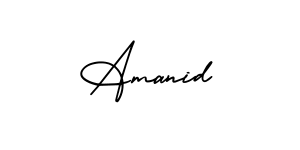 Make a beautiful signature design for name Amanid. Use this online signature maker to create a handwritten signature for free. Amanid signature style 3 images and pictures png