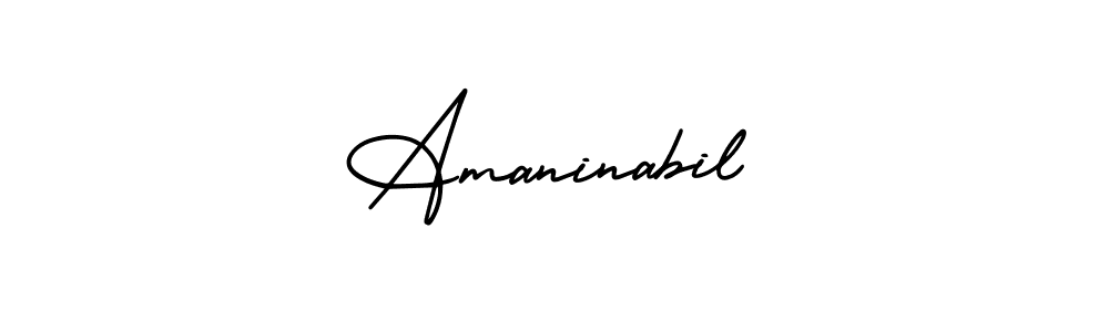 Also You can easily find your signature by using the search form. We will create Amaninabil name handwritten signature images for you free of cost using AmerikaSignatureDemo-Regular sign style. Amaninabil signature style 3 images and pictures png