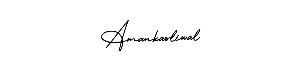 How to make Amankasliwal signature? AmerikaSignatureDemo-Regular is a professional autograph style. Create handwritten signature for Amankasliwal name. Amankasliwal signature style 3 images and pictures png