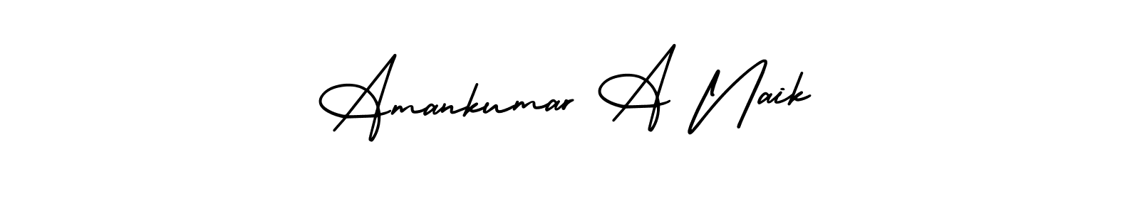 if you are searching for the best signature style for your name Amankumar A Naik. so please give up your signature search. here we have designed multiple signature styles  using AmerikaSignatureDemo-Regular. Amankumar A Naik signature style 3 images and pictures png