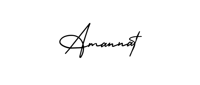 Amannat stylish signature style. Best Handwritten Sign (AmerikaSignatureDemo-Regular) for my name. Handwritten Signature Collection Ideas for my name Amannat. Amannat signature style 3 images and pictures png