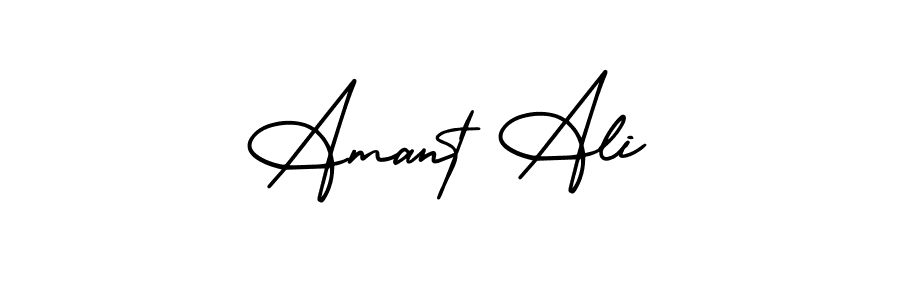 Use a signature maker to create a handwritten signature online. With this signature software, you can design (AmerikaSignatureDemo-Regular) your own signature for name Amant Ali. Amant Ali signature style 3 images and pictures png