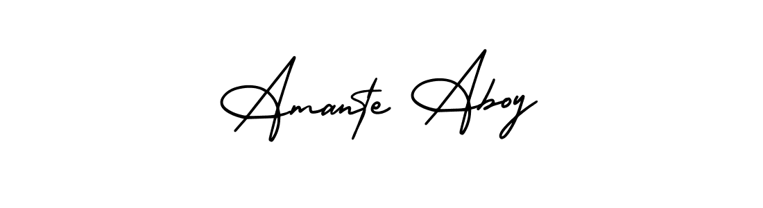 Best and Professional Signature Style for Amante Aboy. AmerikaSignatureDemo-Regular Best Signature Style Collection. Amante Aboy signature style 3 images and pictures png