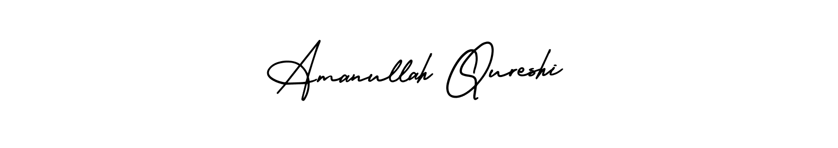 This is the best signature style for the Amanullah Qureshi name. Also you like these signature font (AmerikaSignatureDemo-Regular). Mix name signature. Amanullah Qureshi signature style 3 images and pictures png