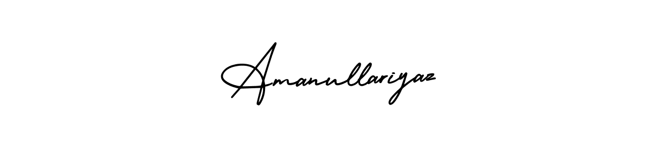 AmerikaSignatureDemo-Regular is a professional signature style that is perfect for those who want to add a touch of class to their signature. It is also a great choice for those who want to make their signature more unique. Get Amanullariyaz name to fancy signature for free. Amanullariyaz signature style 3 images and pictures png