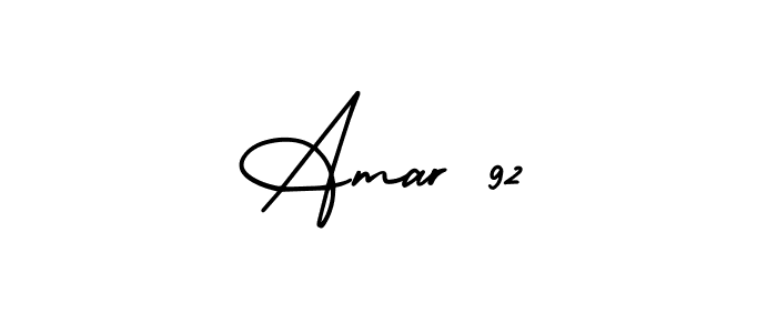 Make a short Amar 92 signature style. Manage your documents anywhere anytime using AmerikaSignatureDemo-Regular. Create and add eSignatures, submit forms, share and send files easily. Amar 92 signature style 3 images and pictures png