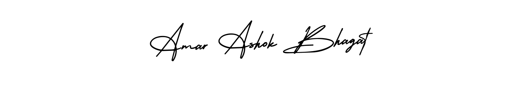 Similarly AmerikaSignatureDemo-Regular is the best handwritten signature design. Signature creator online .You can use it as an online autograph creator for name Amar Ashok Bhagat. Amar Ashok Bhagat signature style 3 images and pictures png