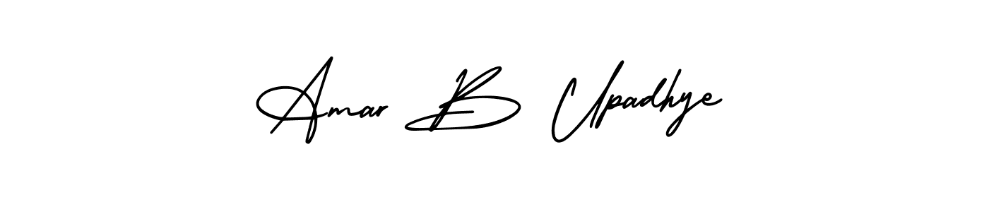 AmerikaSignatureDemo-Regular is a professional signature style that is perfect for those who want to add a touch of class to their signature. It is also a great choice for those who want to make their signature more unique. Get Amar B Upadhye name to fancy signature for free. Amar B Upadhye signature style 3 images and pictures png