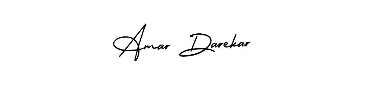 How to make Amar Darekar name signature. Use AmerikaSignatureDemo-Regular style for creating short signs online. This is the latest handwritten sign. Amar Darekar signature style 3 images and pictures png