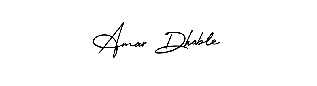 The best way (AmerikaSignatureDemo-Regular) to make a short signature is to pick only two or three words in your name. The name Amar Dhoble include a total of six letters. For converting this name. Amar Dhoble signature style 3 images and pictures png