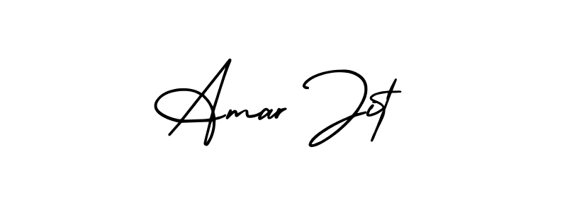 Use a signature maker to create a handwritten signature online. With this signature software, you can design (AmerikaSignatureDemo-Regular) your own signature for name Amar Jit. Amar Jit signature style 3 images and pictures png