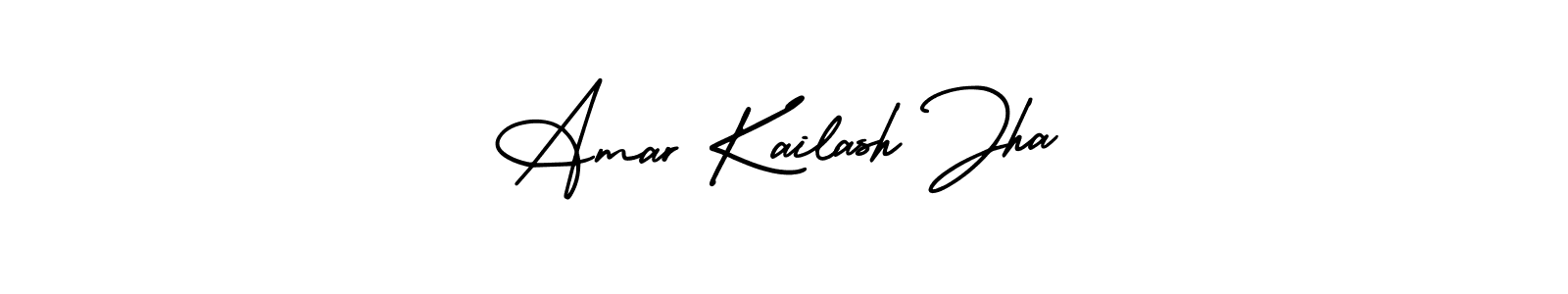 Amar Kailash Jha stylish signature style. Best Handwritten Sign (AmerikaSignatureDemo-Regular) for my name. Handwritten Signature Collection Ideas for my name Amar Kailash Jha. Amar Kailash Jha signature style 3 images and pictures png