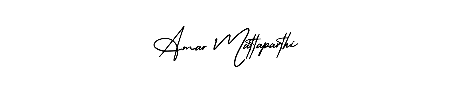 Make a beautiful signature design for name Amar Mattaparthi. With this signature (AmerikaSignatureDemo-Regular) style, you can create a handwritten signature for free. Amar Mattaparthi signature style 3 images and pictures png