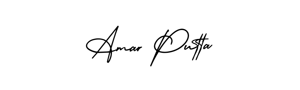 How to Draw Amar Putta signature style? AmerikaSignatureDemo-Regular is a latest design signature styles for name Amar Putta. Amar Putta signature style 3 images and pictures png