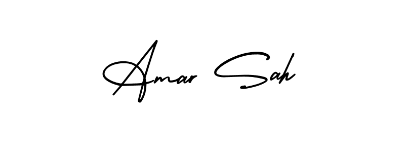 This is the best signature style for the Amar Sah name. Also you like these signature font (AmerikaSignatureDemo-Regular). Mix name signature. Amar Sah signature style 3 images and pictures png