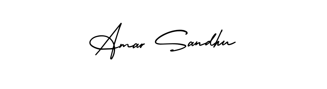 Make a beautiful signature design for name Amar Sandhu. With this signature (AmerikaSignatureDemo-Regular) style, you can create a handwritten signature for free. Amar Sandhu signature style 3 images and pictures png