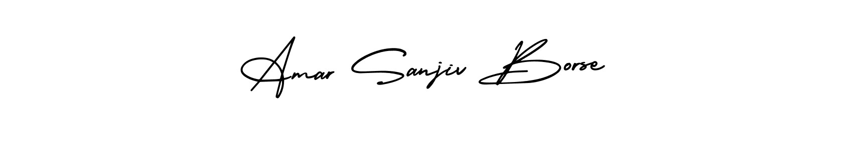 Amar Sanjiv Borse stylish signature style. Best Handwritten Sign (AmerikaSignatureDemo-Regular) for my name. Handwritten Signature Collection Ideas for my name Amar Sanjiv Borse. Amar Sanjiv Borse signature style 3 images and pictures png