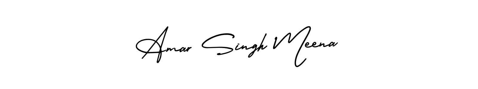 Make a beautiful signature design for name Amar Singh Meena. With this signature (AmerikaSignatureDemo-Regular) style, you can create a handwritten signature for free. Amar Singh Meena signature style 3 images and pictures png