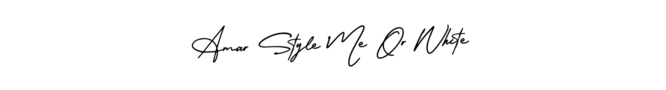 Similarly AmerikaSignatureDemo-Regular is the best handwritten signature design. Signature creator online .You can use it as an online autograph creator for name Amar Style Me Or White. Amar Style Me Or White signature style 3 images and pictures png