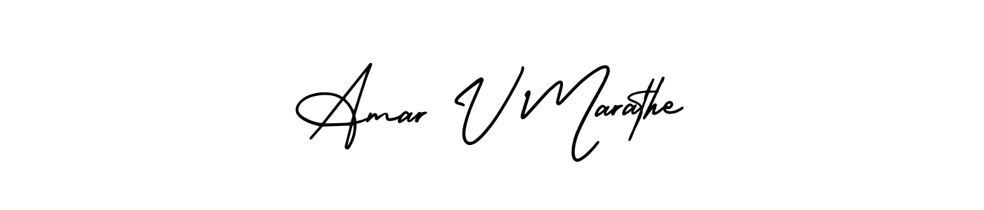 Here are the top 10 professional signature styles for the name Amar V Marathe. These are the best autograph styles you can use for your name. Amar V Marathe signature style 3 images and pictures png
