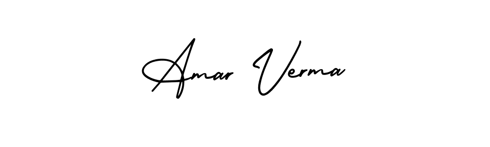 Make a beautiful signature design for name Amar Verma. With this signature (AmerikaSignatureDemo-Regular) style, you can create a handwritten signature for free. Amar Verma signature style 3 images and pictures png