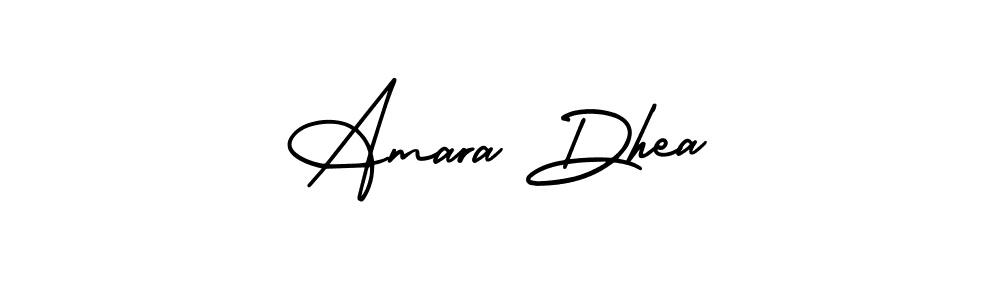 It looks lik you need a new signature style for name Amara Dhea. Design unique handwritten (AmerikaSignatureDemo-Regular) signature with our free signature maker in just a few clicks. Amara Dhea signature style 3 images and pictures png