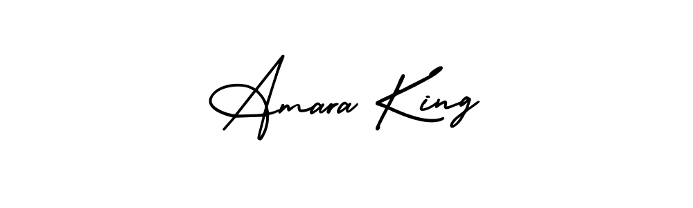 Use a signature maker to create a handwritten signature online. With this signature software, you can design (AmerikaSignatureDemo-Regular) your own signature for name Amara King. Amara King signature style 3 images and pictures png
