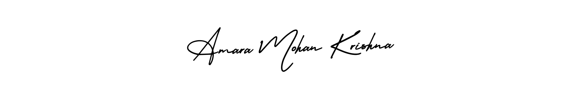 Use a signature maker to create a handwritten signature online. With this signature software, you can design (AmerikaSignatureDemo-Regular) your own signature for name Amara Mohan Krishna. Amara Mohan Krishna signature style 3 images and pictures png