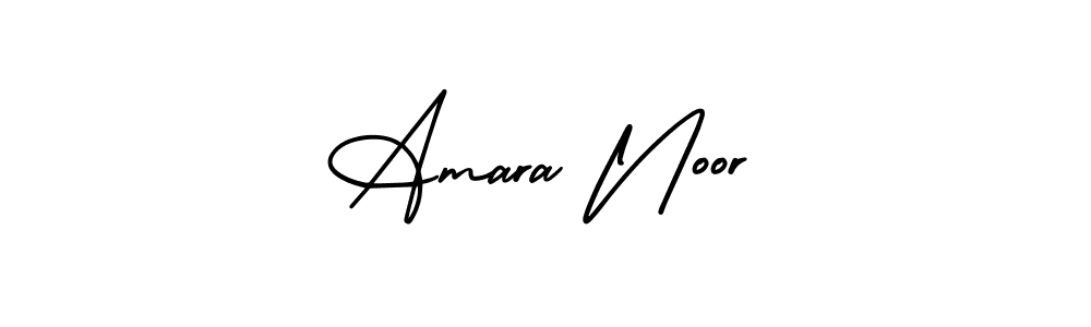 Make a beautiful signature design for name Amara Noor. With this signature (AmerikaSignatureDemo-Regular) style, you can create a handwritten signature for free. Amara Noor signature style 3 images and pictures png