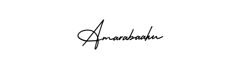 Make a beautiful signature design for name Amarabaahu. With this signature (AmerikaSignatureDemo-Regular) style, you can create a handwritten signature for free. Amarabaahu signature style 3 images and pictures png