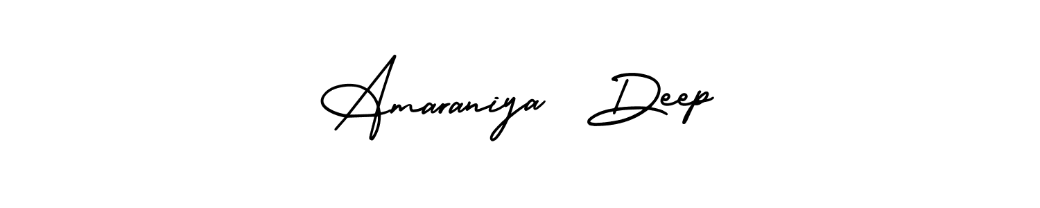 How to make Amaraniya  Deep signature? AmerikaSignatureDemo-Regular is a professional autograph style. Create handwritten signature for Amaraniya  Deep name. Amaraniya  Deep signature style 3 images and pictures png
