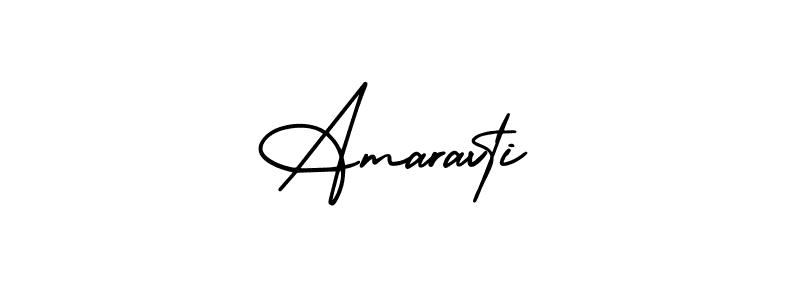 Use a signature maker to create a handwritten signature online. With this signature software, you can design (AmerikaSignatureDemo-Regular) your own signature for name Amaravti. Amaravti signature style 3 images and pictures png