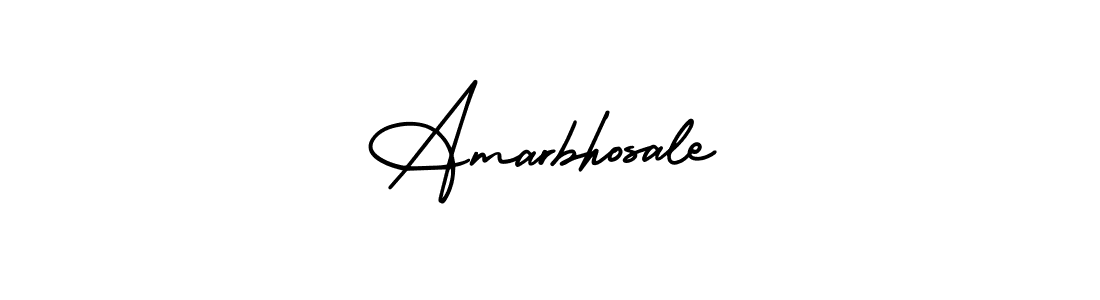 The best way (AmerikaSignatureDemo-Regular) to make a short signature is to pick only two or three words in your name. The name Amarbhosale include a total of six letters. For converting this name. Amarbhosale signature style 3 images and pictures png