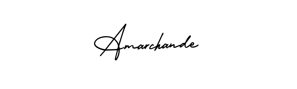 Similarly AmerikaSignatureDemo-Regular is the best handwritten signature design. Signature creator online .You can use it as an online autograph creator for name Amarchande. Amarchande signature style 3 images and pictures png