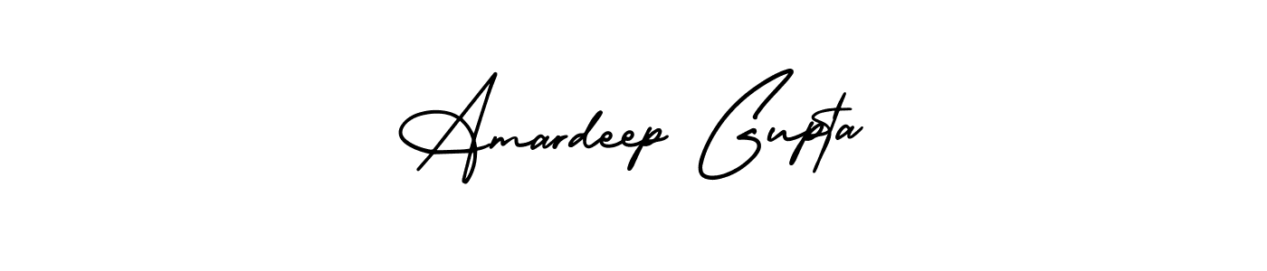 Make a beautiful signature design for name Amardeep Gupta. With this signature (AmerikaSignatureDemo-Regular) style, you can create a handwritten signature for free. Amardeep Gupta signature style 3 images and pictures png