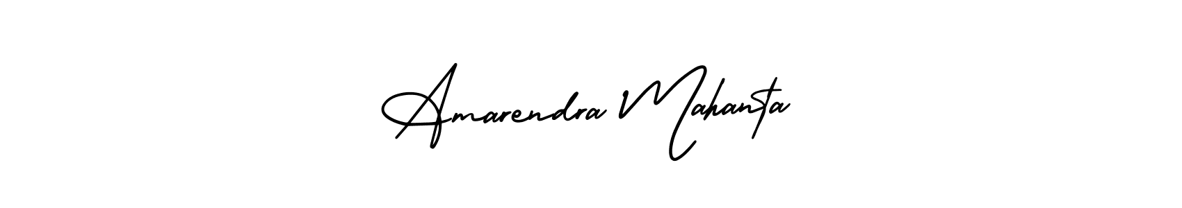 How to make Amarendra Mahanta name signature. Use AmerikaSignatureDemo-Regular style for creating short signs online. This is the latest handwritten sign. Amarendra Mahanta signature style 3 images and pictures png