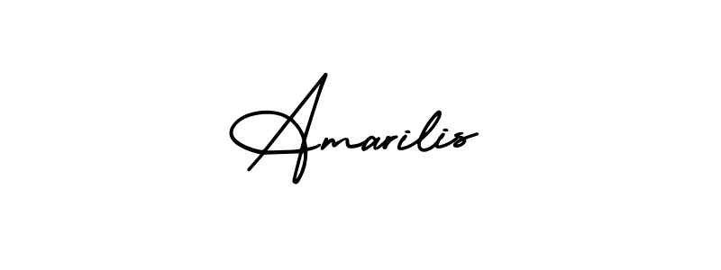 Create a beautiful signature design for name Amarilis. With this signature (AmerikaSignatureDemo-Regular) fonts, you can make a handwritten signature for free. Amarilis signature style 3 images and pictures png