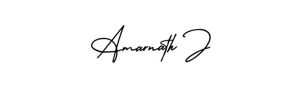 Use a signature maker to create a handwritten signature online. With this signature software, you can design (AmerikaSignatureDemo-Regular) your own signature for name Amarnath J. Amarnath J signature style 3 images and pictures png