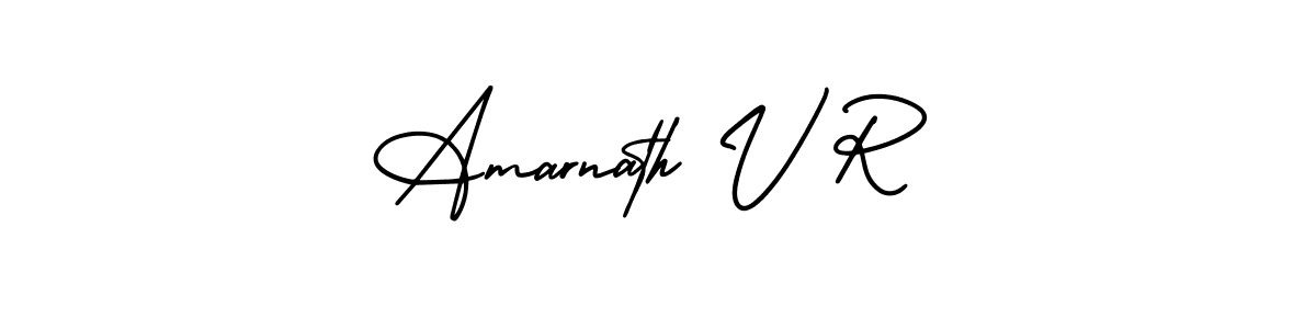 It looks lik you need a new signature style for name Amarnath V R. Design unique handwritten (AmerikaSignatureDemo-Regular) signature with our free signature maker in just a few clicks. Amarnath V R signature style 3 images and pictures png