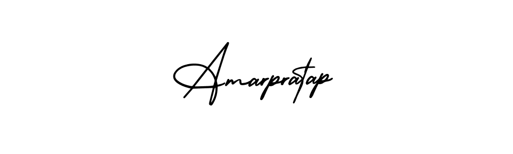 How to make Amarpratap name signature. Use AmerikaSignatureDemo-Regular style for creating short signs online. This is the latest handwritten sign. Amarpratap signature style 3 images and pictures png