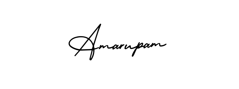 Amarupam stylish signature style. Best Handwritten Sign (AmerikaSignatureDemo-Regular) for my name. Handwritten Signature Collection Ideas for my name Amarupam. Amarupam signature style 3 images and pictures png