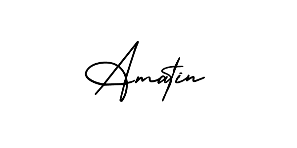 How to Draw Amatin signature style? AmerikaSignatureDemo-Regular is a latest design signature styles for name Amatin. Amatin signature style 3 images and pictures png