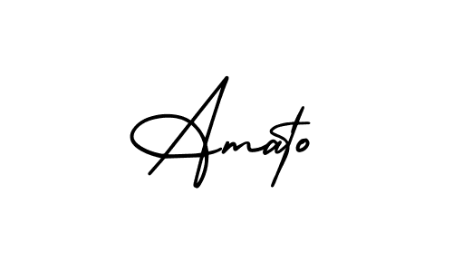 Also we have Amato name is the best signature style. Create professional handwritten signature collection using AmerikaSignatureDemo-Regular autograph style. Amato signature style 3 images and pictures png